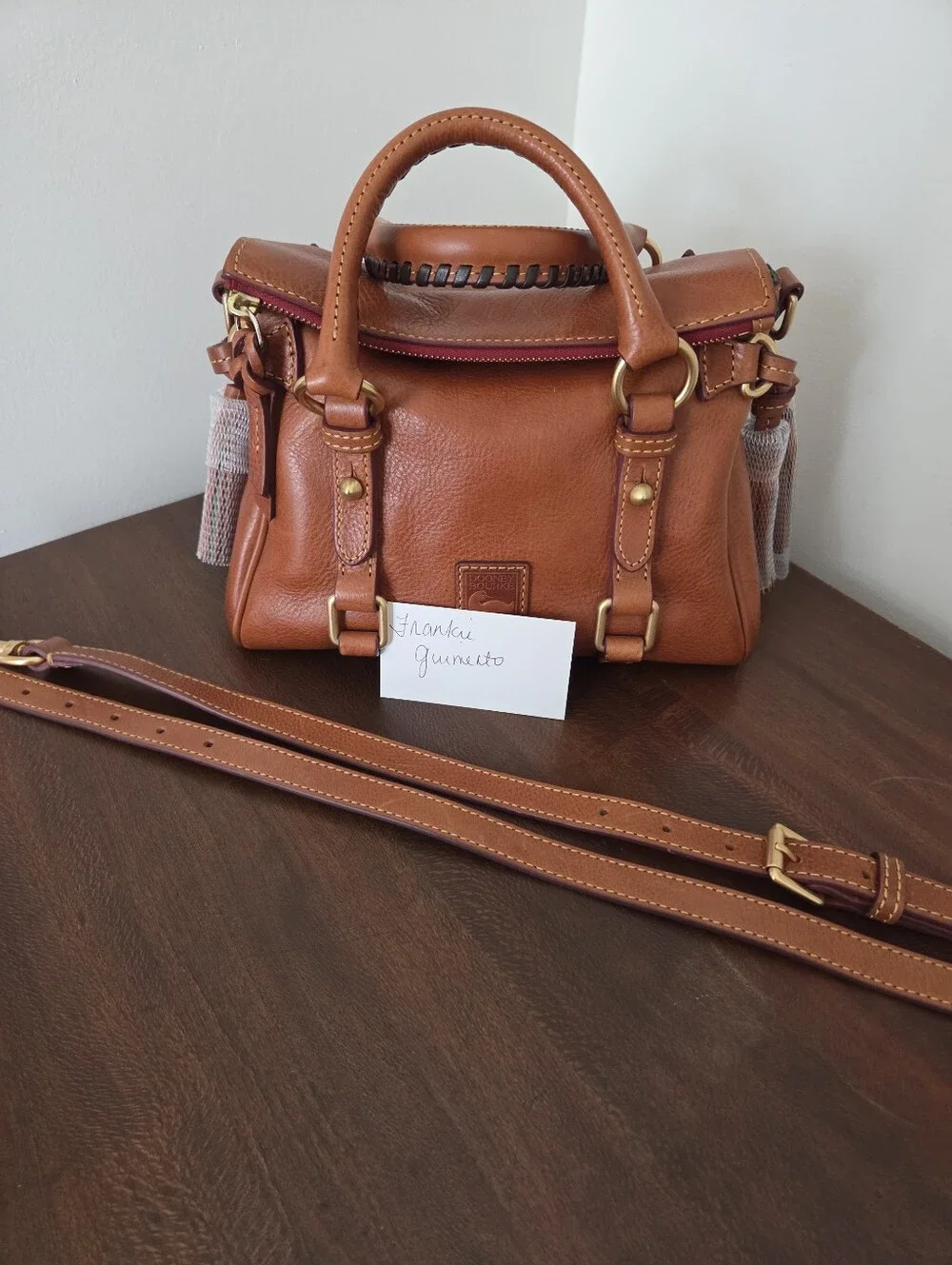 Dooney & Bourke Florentine Micro Satchel Color: Natural